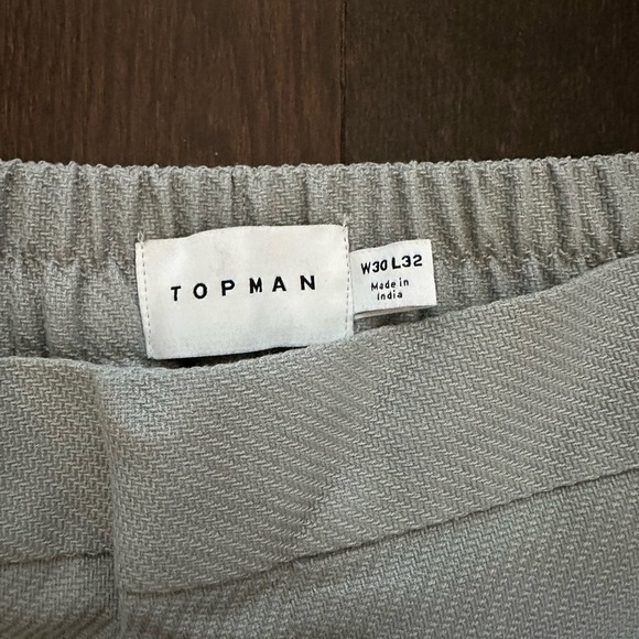 Topman Light Gray Trousers Dress Pants for Office Business Casual - Picture 4 of 6